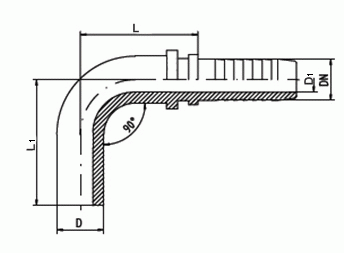 Rohrstutzen BES-90°